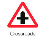 Crossroads sign