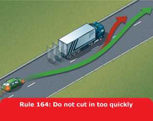 Do not cut in too quickly