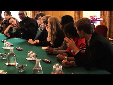 Radio 1 Xtra DJ MistaJam talks to volunteers at No10 Downing Street